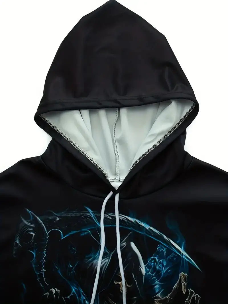 Sudadera con Capucha de Calavera Elegante para Hombre | Moda **FLIPI FULL 3D** 2025  | Envío Gratis en **FLIPISHOP.COM**