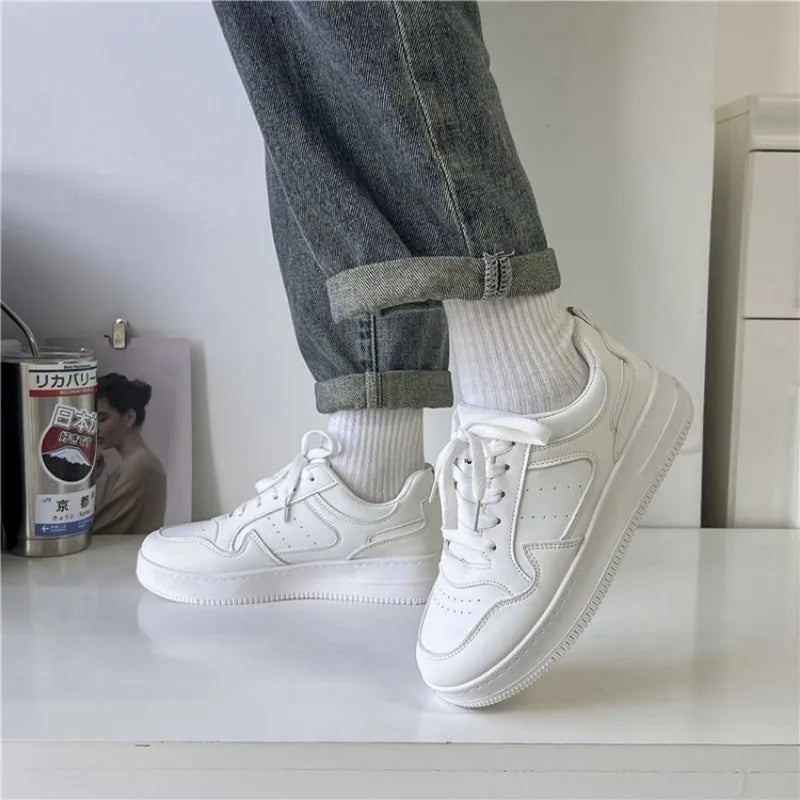 Zapatos Blancos para Hombre | Zapatillas de Malla y Cuero 2025 | Envío Gratis Todo el Año - FLIPISHOP.COM