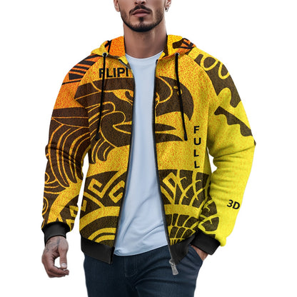 Sudadera Térmica | Capucha y Cremallera para Hombre | Moda **FLIPI FULL 3D** Disfruta - 2025 | Manga Larga, Alta Calidad | Envío Gratis en **FLIPISHOP.COM**