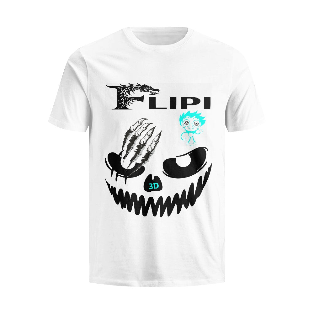 Camiseta Blanca Algodón Personalizadas **FLIPI FULL 3D** | Moda 2025 | Envío Gratis en **FLIPISHOP.COM**