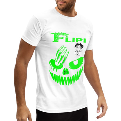 Camiseta Blanca Algodón Personalizadas **FLIPI FULL 3D** | Moda 2025 | Envío Gratis en **FLIPISHOP.COM**