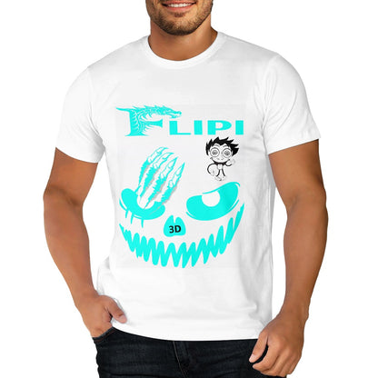 Camiseta Blanca Algodón Personalizadas **FLIPI FULL 3D** | Moda 2025 | Envío Gratis en **FLIPISHOP.COM**