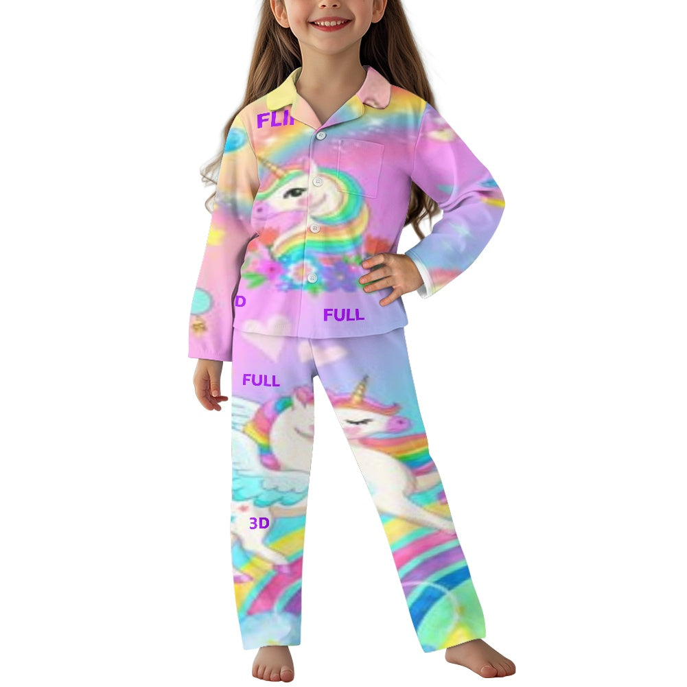 Conjunto de pijama | Manga Larga con Botones para Niños Unisex **FLIPI FULL 3D** | Comodidad Nocturna | Envíos Gratis **FLIPISHOP.COM**