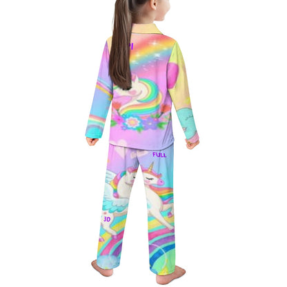 Conjunto de pijama | Manga Larga con Botones para Niños Unisex **FLIPI FULL 3D** | Comodidad Nocturna | Envíos Gratis **FLIPISHOP.COM**