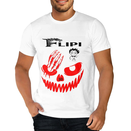 Camiseta Blanca Algodón Personalizadas **FLIPI FULL 3D** | Moda 2025 | Envío Gratis en **FLIPISHOP.COM**