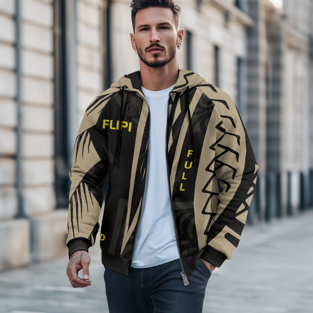 Sudadera Térmica | Capucha y Cremallera para Hombre | Moda **FLIPI FULL 3D** Disfruta - 2025 | Manga Larga, Alta Calidad | Envío Gratis en **FLIPISHOP.COM**