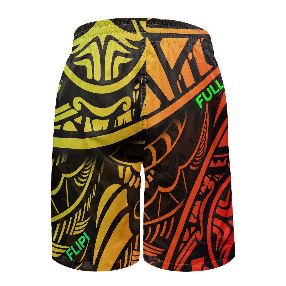 Pantalones cortos de playa para hombre con estampado integral 3D FLIPI, moda 2024 Versátil, Deportivo.Envío 0.00 $.