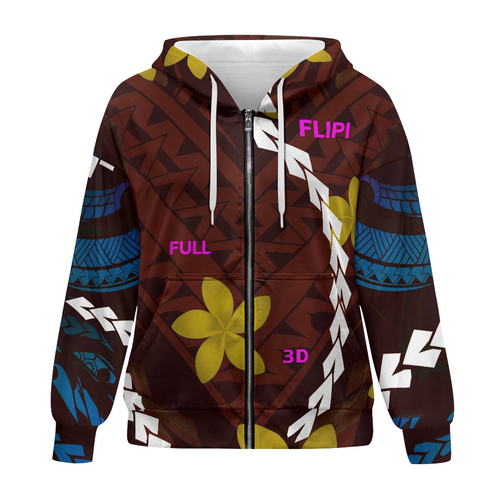 Sudadera Holgada con Cremallera y Capucha para Mujer | Marca **FLIPI FULL 3D** Nuevos Diseños - 2025 | Envíos Gratis en **FLIPISHOP.COM**