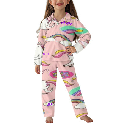 Conjunto de pijama | Manga Larga con Botones para Niños Unisex **FLIPI FULL 3D** | Comodidad Nocturna | Envíos Gratis **FLIPISHOP.COM**