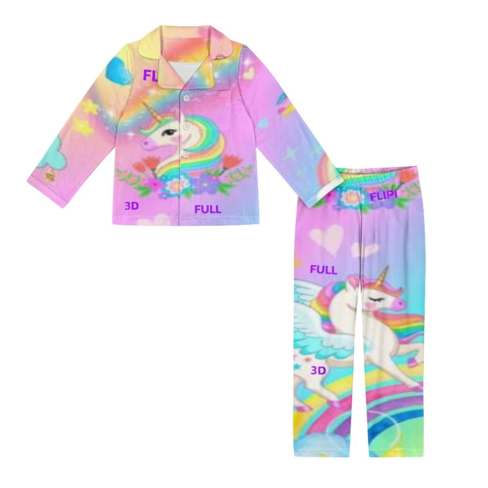 Conjunto de pijama | Manga Larga con Botones para Niños Unisex **FLIPI FULL 3D** | Comodidad Nocturna | Envíos Gratis **FLIPISHOP.COM**