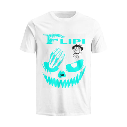 Camiseta Blanca Algodón Personalizadas **FLIPI FULL 3D** | Moda 2025 | Envío Gratis en **FLIPISHOP.COM**