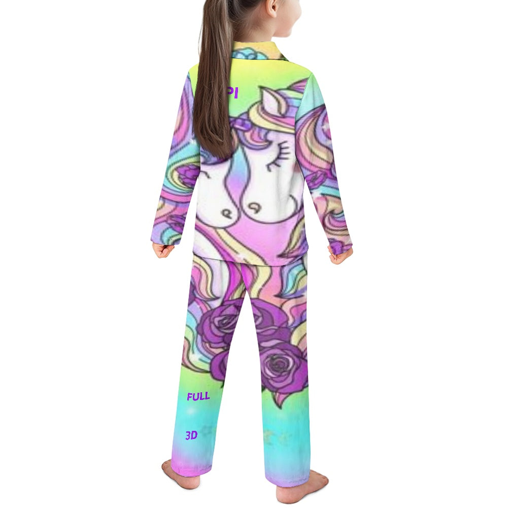 Conjunto de pijama | Manga Larga con Botones para Niños Unisex **FLIPI FULL 3D** | Comodidad Nocturna | Envíos Gratis **FLIPISHOP.COM**