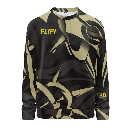 Sudadera Larga para Hombres |  Marca  FLIPI FULL 3D  Nuevos Diseños - Moda - 2025.