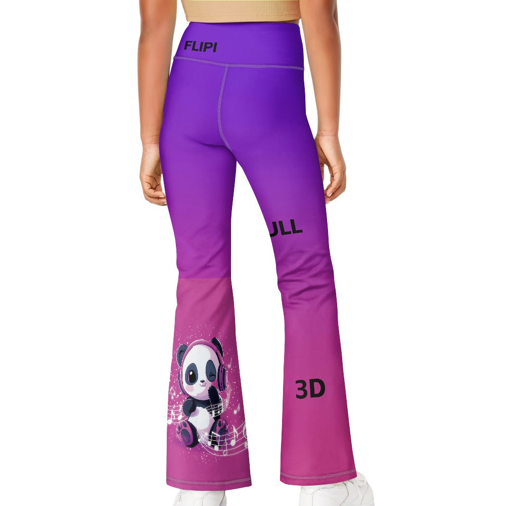 Pantalones de Yoga Acampanados para Niñas | Moda **FLIPI FULL 3D** 2025 | Envío Gratis en **FLIPISHOP.COM**