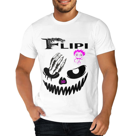 Camiseta Blanca Algodón Personalizadas **FLIPI FULL 3D** | Moda 2025 | Envío Gratis en **FLIPISHOP.COM**