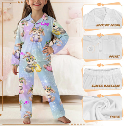 Conjunto de pijama | Manga Larga con Botones para Niños Unisex **FLIPI FULL 3D** | Comodidad Nocturna | Envíos Gratis **FLIPISHOP.COM**