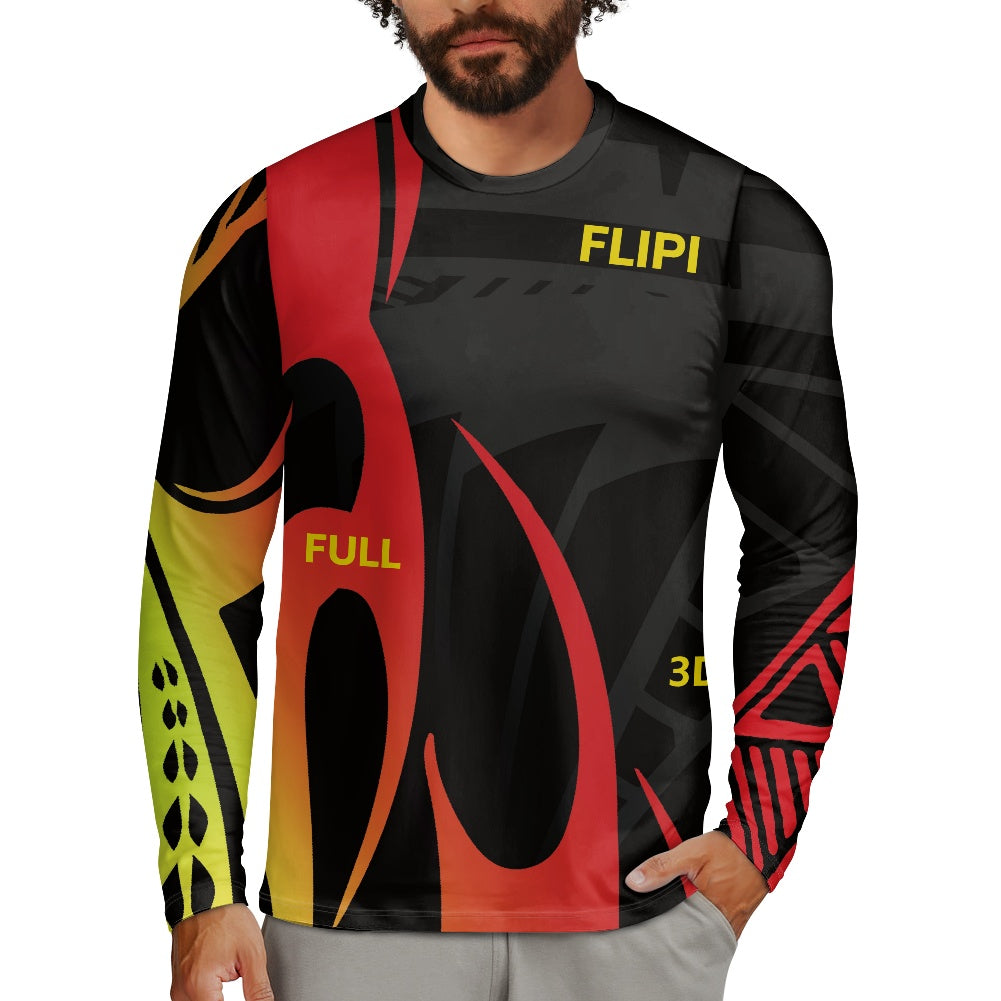 Camiseta Térmica Manga Larga Hombre **FLIPI FULL 3D** | Diseño Moderno - 2025 - Alta Calidad | Envío Gratis en **FLIPISHOP.COM**