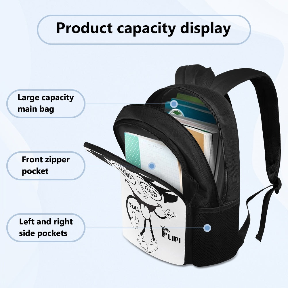 Mochila Escolar - Moda - 2025 **FLIPI FULL 3D** | Universitaria Duradera de Poliéster 600D | Ideal para Ocio y Deportes al Aire Libre | Envío Gratis en **FLIPISHOP.COM**