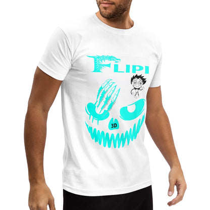 Camiseta Blanca Algodón Personalizadas **FLIPI FULL 3D** | Moda 2025 | Envío Gratis en **FLIPISHOP.COM**