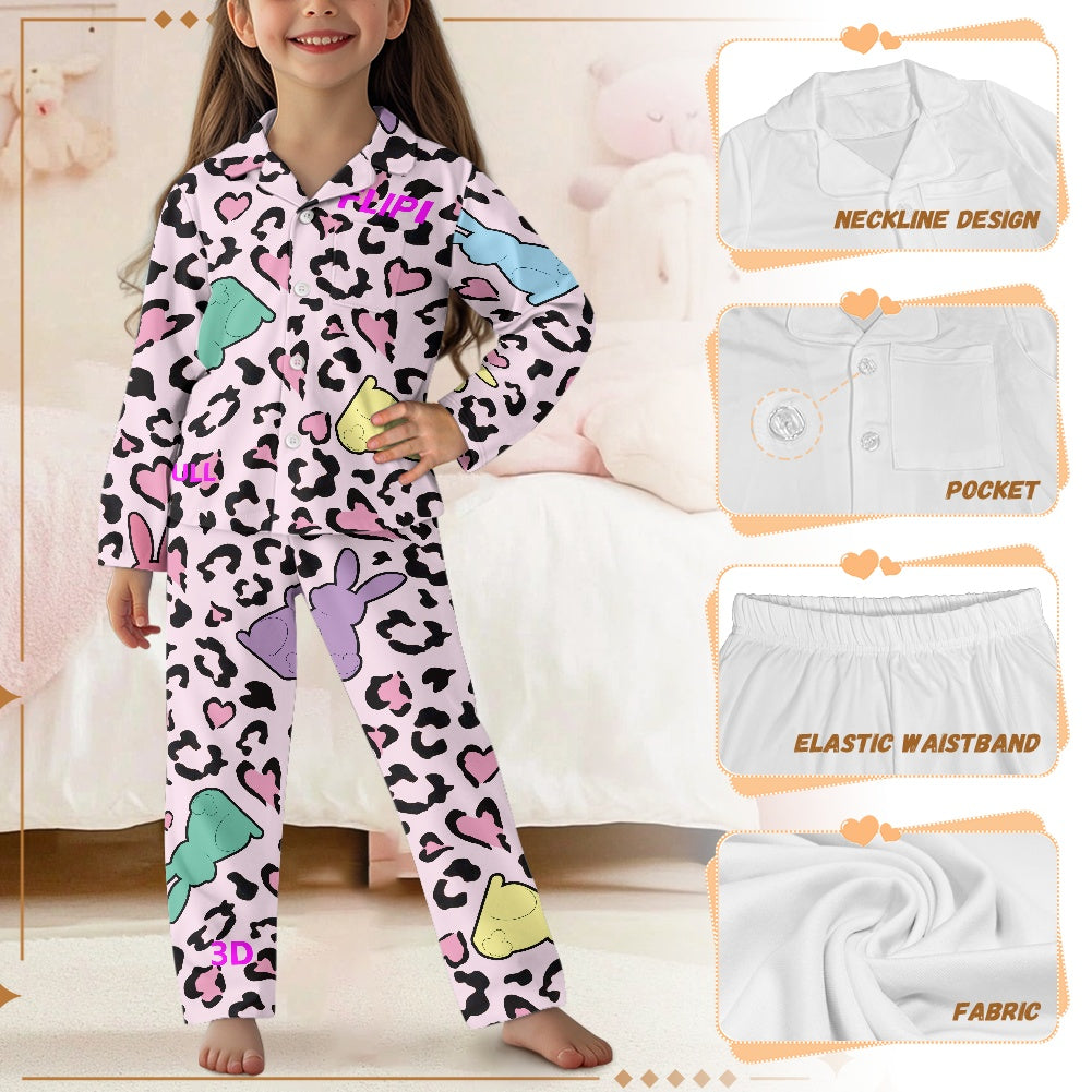 Conjunto de pijama | Manga Larga con Botones para Niños Unisex **FLIPI FULL 3D** | Comodidad Nocturna | Envíos Gratis **FLIPISHOP.COM**