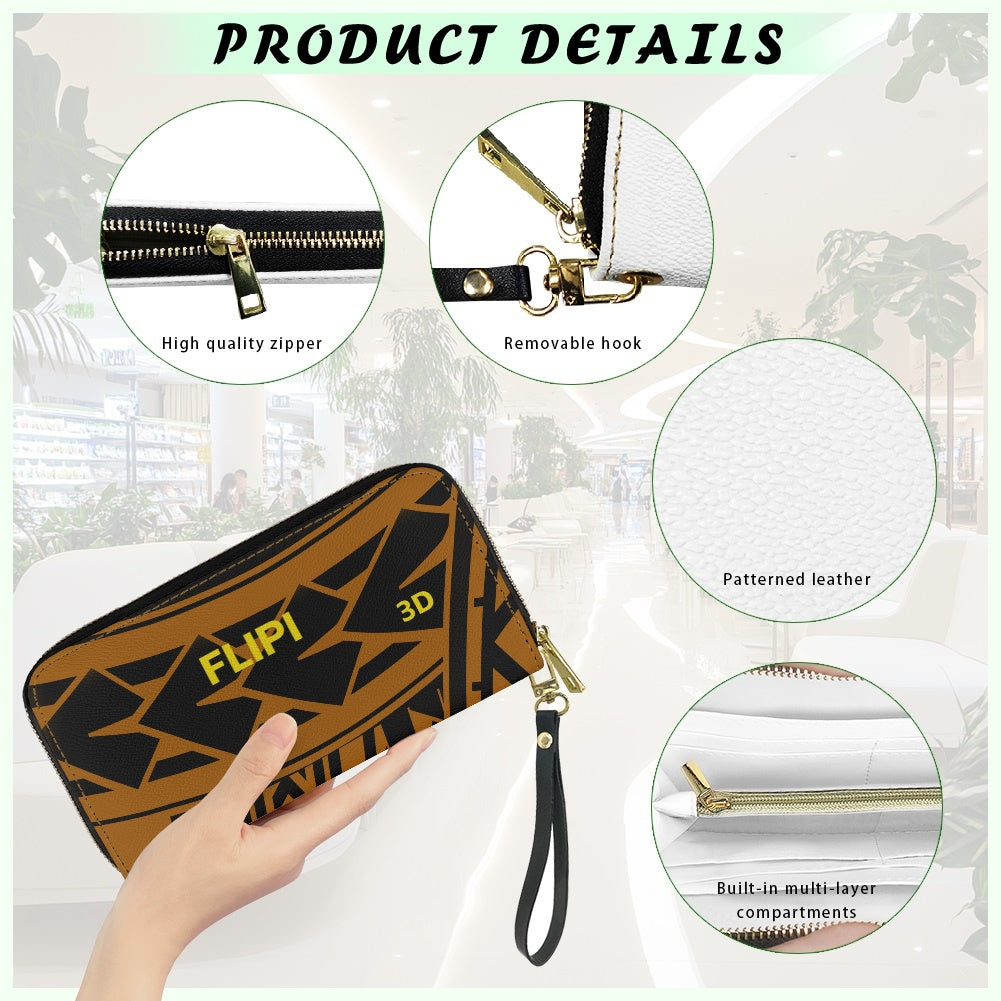 Cartera con Cordón de Cuero Genuino - 2025 -**FLIPI FULL 3D**| Diseño Elegante y Funcional | Envío Gratis en **FLIPISHOP.COM**