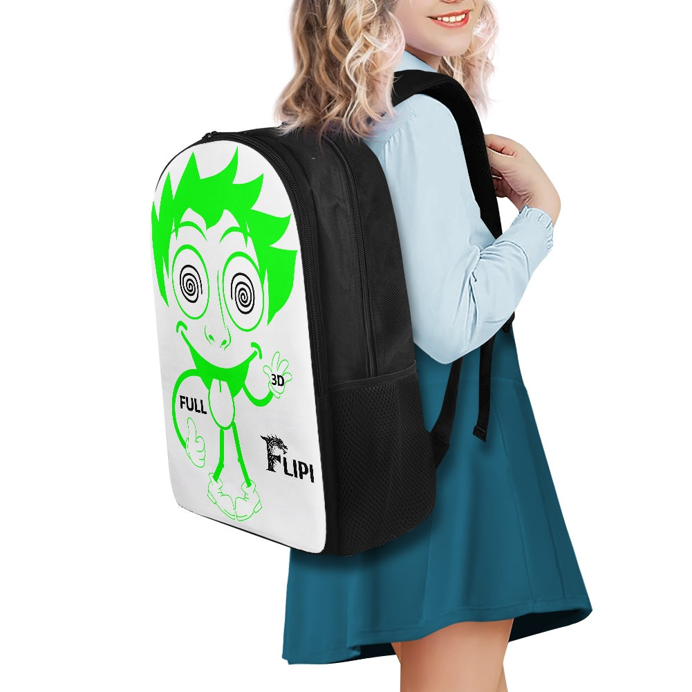 Mochila Escolar - Moda - 2025 **FLIPI FULL 3D** | Universitaria Duradera de Poliéster 600D | Ideal para Ocio y Deportes al Aire Libre | Envío Gratis en **FLIPISHOP.COM**