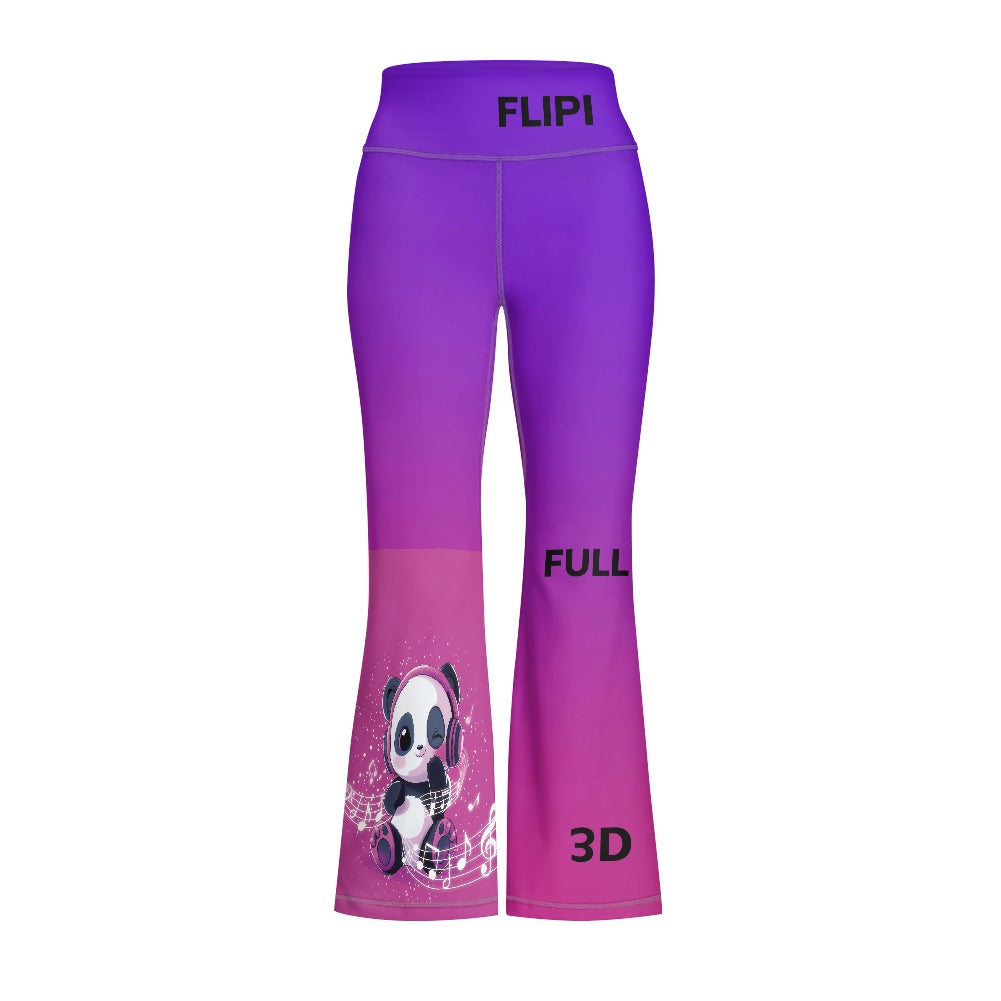 Pantalones de Yoga Acampanados para Niñas | Moda **FLIPI FULL 3D** 2025 | Envío Gratis en **FLIPISHOP.COM**