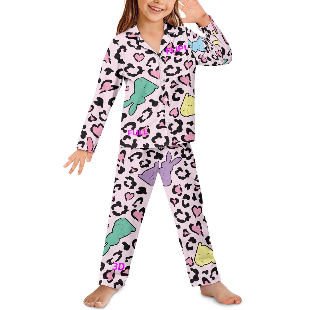 Conjunto de pijama | Manga Larga con Botones para Niños Unisex **FLIPI FULL 3D** | Comodidad Nocturna | Envíos Gratis **FLIPISHOP.COM**