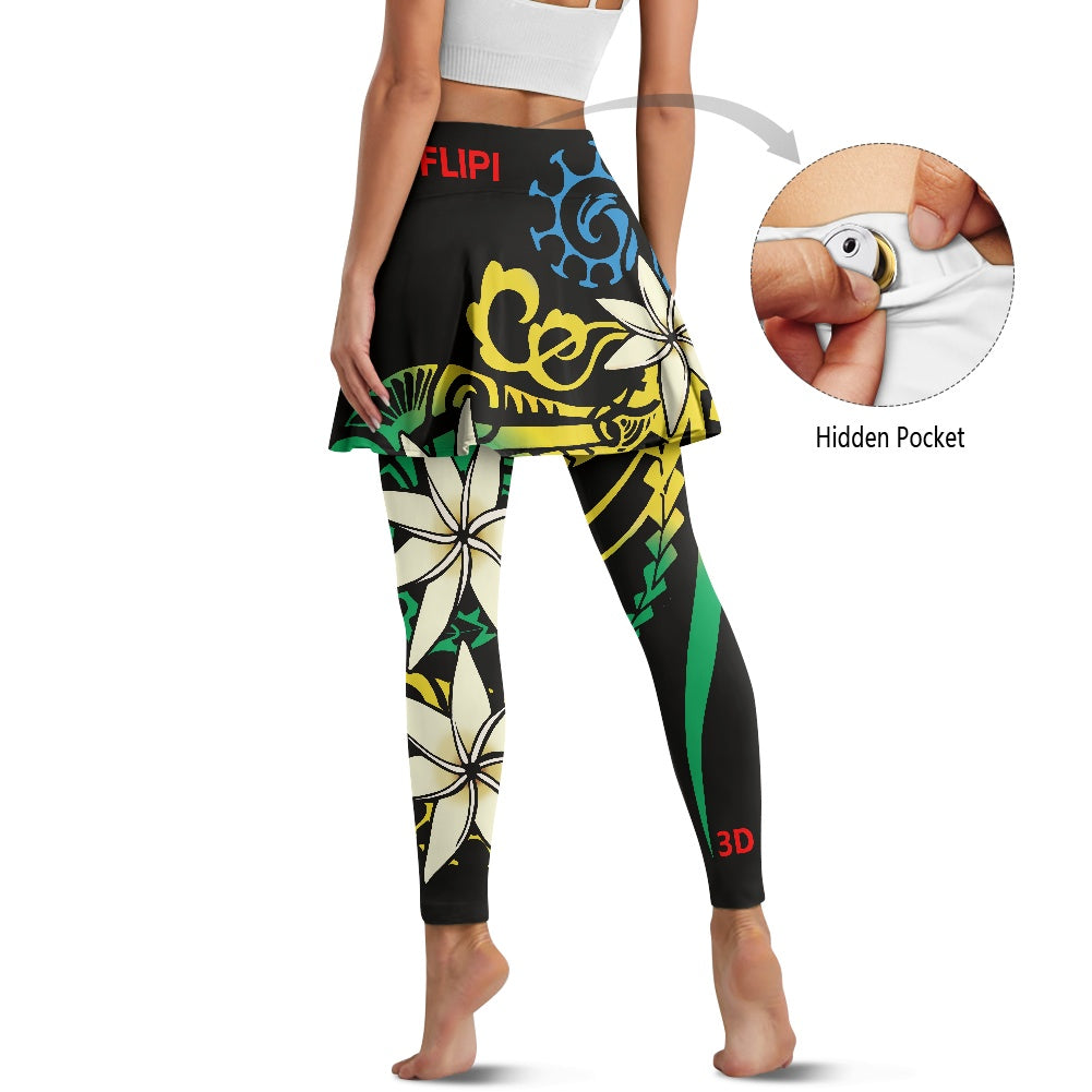 Falda Pantalón de Yoga para Mujer | Moda 2025 - Nuevos Diseños **FLIPI FULL 3D** | Envío Gratis**FLIPISHOP.COM**