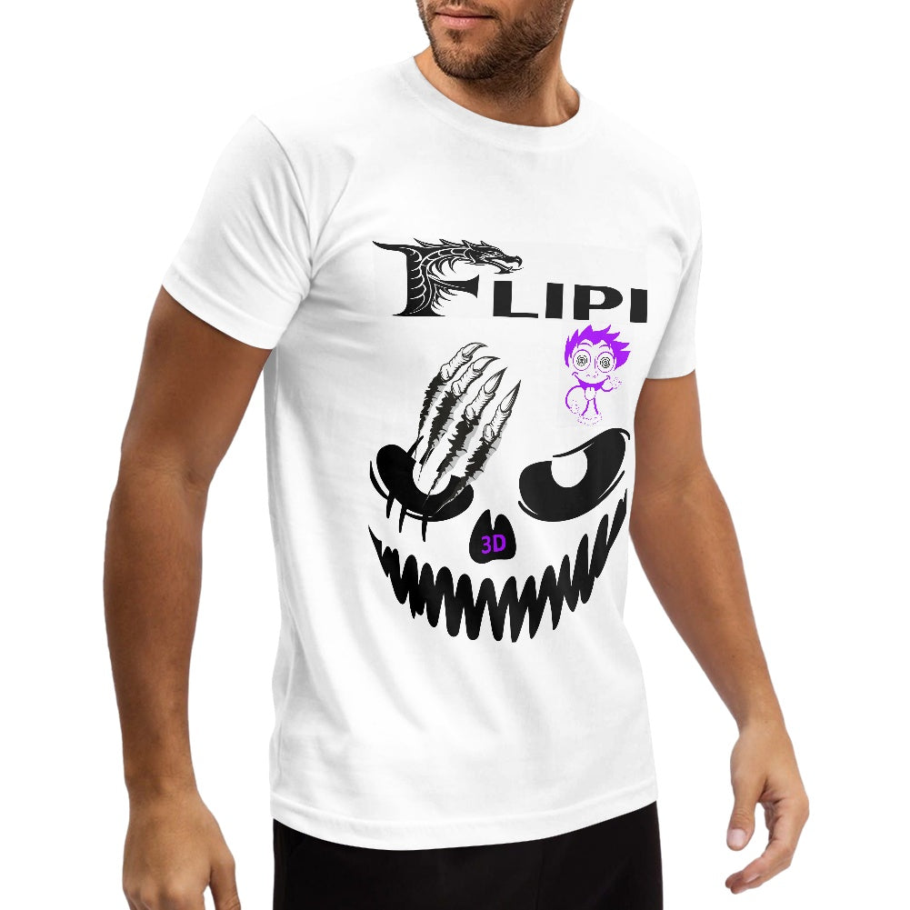 Camiseta Blanca Algodón Personalizadas **FLIPI FULL 3D** | Moda 2025 | Envío Gratis en **FLIPISHOP.COM**