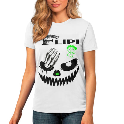 Camiseta Blanca Algodón Personalizadas **FLIPI FULL 3D** | Moda 2025 | Envío Gratis en **FLIPISHOP.COM**