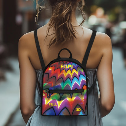 Mochila Pequeña Impermeable para Mujer **FLIPI FULL 3D** | Funcionalidad y Estilo Diario | Envíos Gratis **FLIPISHOP.COM**