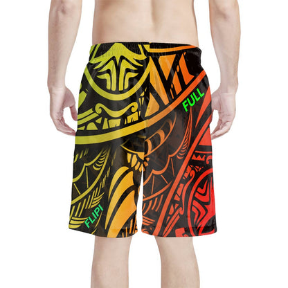 Pantalones cortos de playa para hombre con estampado integral 3D FLIPI, moda 2024 Versátil, Deportivo.Envío 0.00 $.