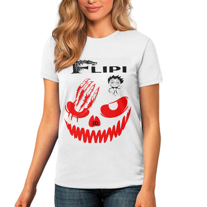 Camiseta Blanca Algodón Personalizadas **FLIPI FULL 3D** | Moda 2025 | Envío Gratis en **FLIPISHOP.COM**