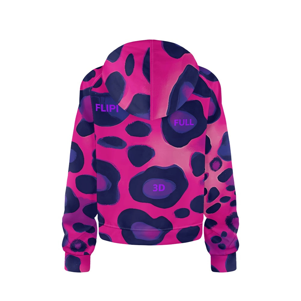 Sudadera Térmica con Capucha y Media Cremallera para Mujer | Estilo Moderno Moda -2025 | Marca **FLIPI FULL 3D** | Envíos Gratis en **FLIPISHOP.COM**